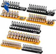 Socket Organizer Tray Set Metric SAE Durable ABS Resin Holds 176 Standard USA