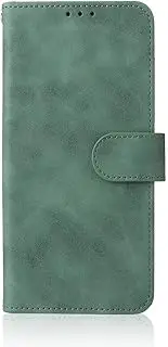[YKNIUFLY] Case for Asus Zenfone 10, PU Leather Flip Folio Wallet Cover, with Card Slots, Case Cover for Asus Zenfone 10.(Green)