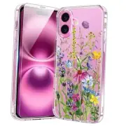 Case with Screen Protector, Enhanced for iPhone 16 Plus Blooming Flowers