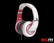 CAD MH510W Stereo Headphones White/Red Closed Back Incredible Sound Performance
