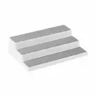 3 Tier Shelf Spice Rack Storage Rack Holder White and Grey