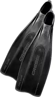 Adult Reactive Full Foot Pocket Scuba Diving Fins | Pro Star: Made in Italy