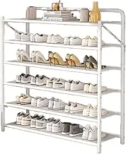 Folding Storage Rack Without Installation,90cm Wide Metal Floor-Standing Rack,Suitable for Living Room and Bathroom(90x25x107cm)