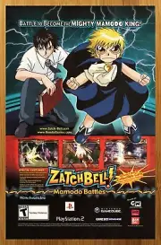 2005 Zatch Bell Mamodo Battles Gamecube PS2 GBA Print Ad/Poster Official Art