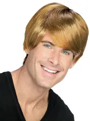 Rocket Man Mens Elton John Blonde Costume Wig