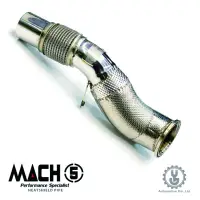 在飛比找蝦皮商城優惠-MACH5 高流量帶三元催化頭段 當派 排氣管 BMW G3