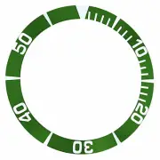 BEZEL INSERT FOR SEIKO 5 WATCH AUTOMATIC DIVER SNZ15K1 SBCZ011 WATCH GREEN