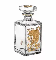 VISTA ALEGRE - Golden Tiger - Whisky Decanter - Handmade Crystal