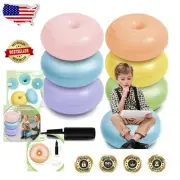 6 Pcs Macaron Color Inflatable Yoga Ball Chairs for Flexible Classroom Seating