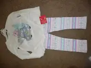 NWT NEW Jingles & Joy girls size 4 beautiful sequin pant Christmas pant set