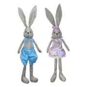 Easter Decorations Bunny Stuffed Animal Rabbit Plush Toys Standing for Doll Figu