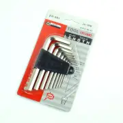 Set of 9 Guitar Allen Key Hex Wrenches for Truss Rod, Bridge, Saddle and Nut