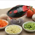 Manual Vegetable Cutter Chopper Egg Beater Kitchen Ladybug #546