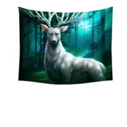 Fantasy Animal Art Forest Deer God Tapestry