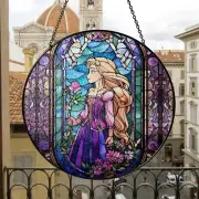 Rapunzel Stained Glass Suncatcher, Disney Tangled Princess Rapunzel Suncatcher