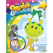 DIY Makit & Bakit Alien Stained Glass Deluxe Suncatcher Kit Kids Craft 8"