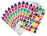 ULDIGI 10 Sheet Small Letter Stickers Bandana Charcuterie Stickers Fuzzy Removable Flyers Label Ornaments Props House Numbers and Letters Adjustable Wall Stickers Decals Tiered