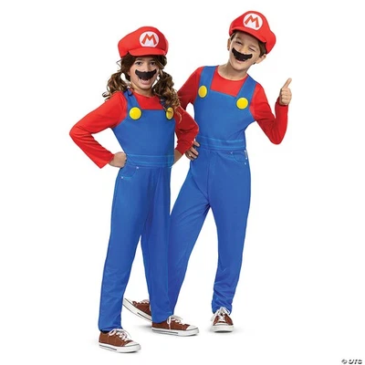 Mario Elevated Costume, Official Super Mario Bros Costume with Hat and