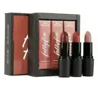 FOLLY FIRE MATTE MANIPULATION CREAMY MATTE 3 LIPSTICK SET Red Brown Neutral