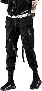 [DUDHUH] Cargo Pants for Men Techwear Hip Hop Harem Pants Streetwear Fashion Men’s Tactical Track Jogger Pants