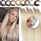 24" Russian Tape In Russian Remy Human Hair Extensions Skin Weft Balayage 80PCS
