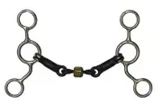 Showman Stainless Steel Junior Cow Horse Snaffle Bit w/ 5" Shanks