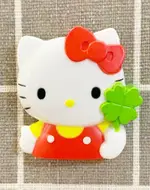 【震撼精品百貨】HELLO KITTY 凱蒂貓~日本三麗鷗SANRIO KITTY 造型磁鐵-幸運草*13252