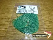 INSECT GREEN GRIZZLY FLUTTER LEGS BARRED HARELINE DUBBIN NEW FLY TYING MATERIAL