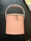 Laura Mercier Top Zip Peach Bucket Bag For Cosmetics/ Travel (New)