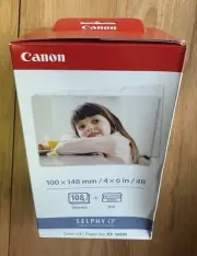 Canon Selphy CP1500 CP1300 CP1200 4x6 108 sheet Color Ink Paper Set KP-108IN lot