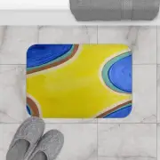 Vibrant Abstract Bath Mat, Colorful Home Decor, Bathroom Accent Rug, [...]