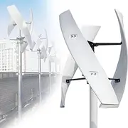 3000W Wind Turbine Vertical Axis Permanent Maglev Generator, Magnetic Levitation Vertical Axis Electric Power Generator 12V 24V 48V 220V,with Controller,12V