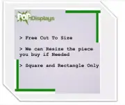 Acrylic Sheet Clear Plexiglass 1.5" x 24" x 12"
