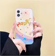 Cute Cartoon Rainbow Case with Bear Bracelet Chain for iPhone 13 12 11 Pro Max X XS XR Cover(1,for iPhone 11)