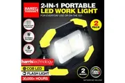 Handy Hardware 2PK Work Light LED 2-In-1 Portable Compact 2 Modes 11 x 13.5cm