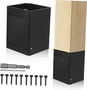 Mailbox Fence Post Cap Metal Post Protector Kit Weatherproof Durable Adjustable Design Enhance Aesthetics