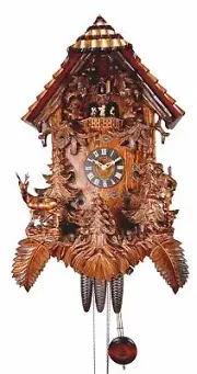 Cuckoo Clock Hunter, Chamois, Deer 7.8830.01.P NEW