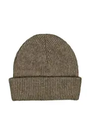 Possum Merino Wool Silk Fine Rib Beanie Hat - Made in New Zealand