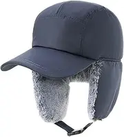 [Generic] Men Winter Earflap Warm Waterproof Ski Hat Cap Warm Ear Protectors Big Size Baseball Hat