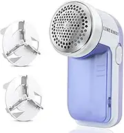 Larger Sized Electric Lint Bobble Remover and Fabric Shaver GC20010 with Free Extra Blade and More Powerful, Multi-Use De Fluffer and De Bobbler Machine for Clothes and More