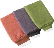 MERRYHAPY 6pcs Exfoliating Bath Gloves Shower Gloves Dual Side Scrubbers Body Scrub Exfoliator for Women Men Boys and Girls