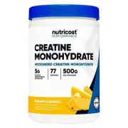 Creatine Monohydrate Powder Pineapple Mango 500 Grams