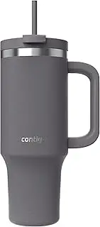 [Contigo] Streeterville Tumbler 1200 ml with Handle | Stainless Steel Vacuum Insulated Water Bottle with Straw and Lid | Cold for 29 Hours | Travel Mug | Thermal Flask | BPA Free
