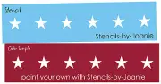 3"x12"Patriotic Stencil 1" Star Border Americana Home Country Western DIY Signs