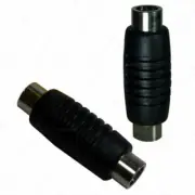 Converts a 2.1mm DC plug to a 2.1mm DC socket adaptor
