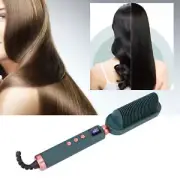 Negative Ions Electric Comb Hair Straightening Curling Hair Styling Brush