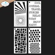Elizabeth Craft Journal Stencils 4