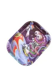 Decorative Remote Side Friendly Cartoon Parody Tray Decoration Metal Snack