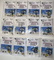 12 Pack Striped Bass Rig 7/0 Inline Circle Hook With Fish Finder Bennett And Son