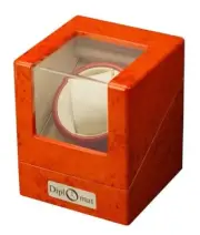 Diplomat Burlwood Single Automatic Watch Winder Display Storage Case NEW
